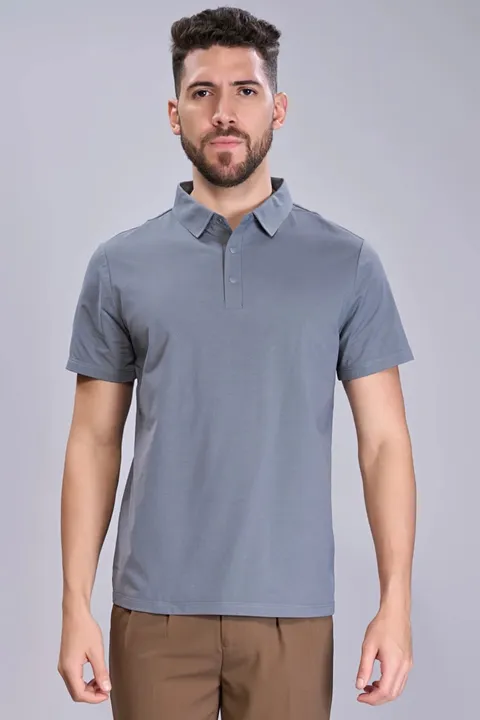 Classic polo in grey